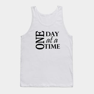 One Day at a Time Positive Message from AA Tank Top